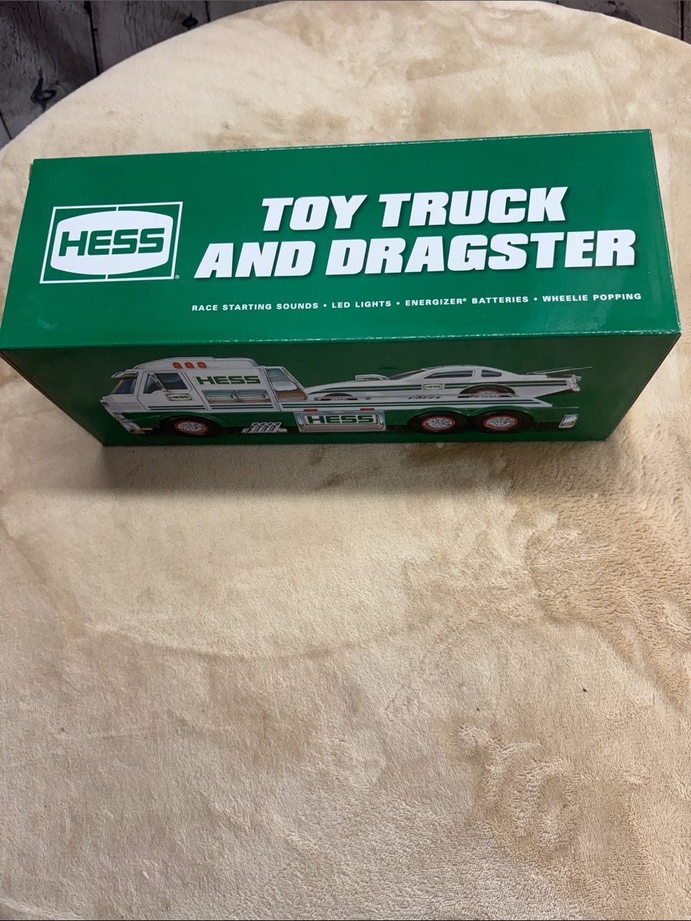 HESS Green Toy Truck and Dragster Playset